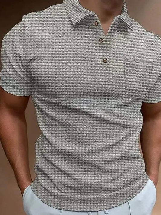 Men's Full Size Collared Neck Short Sleeve Polo Plus Size