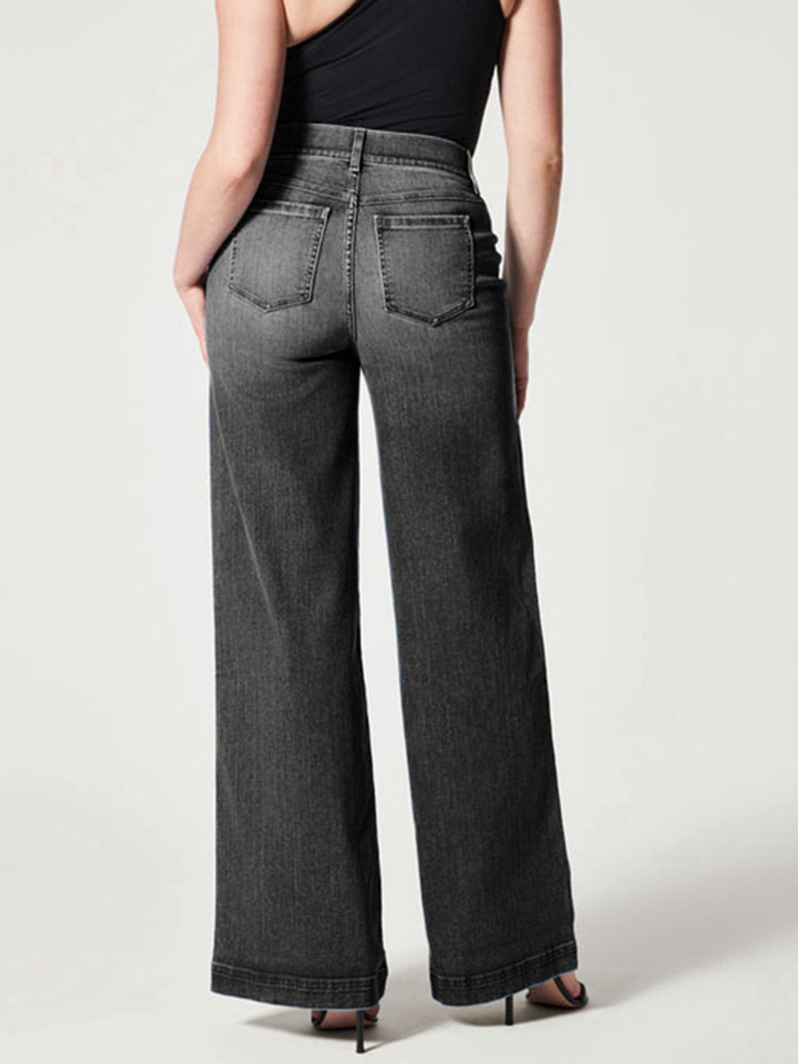 Wide Leg Long Jeans Back