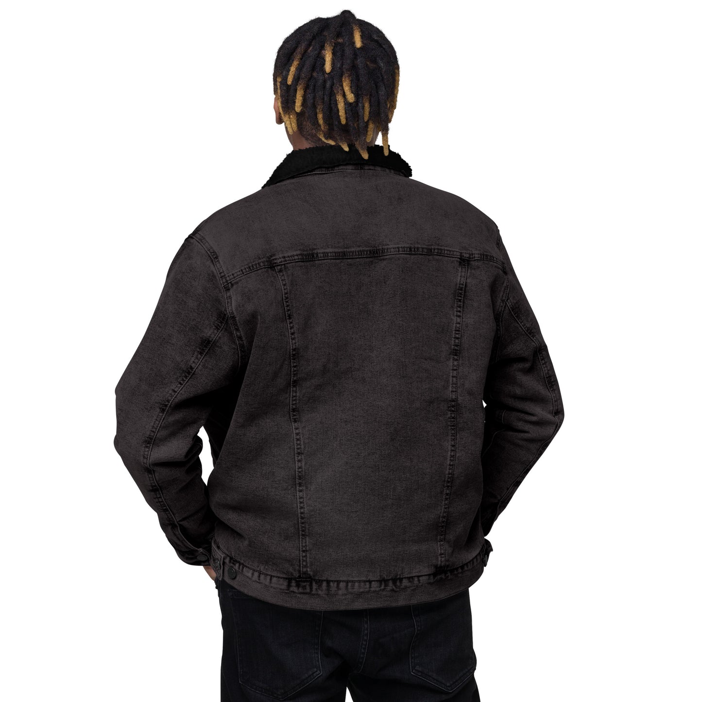Denim Sherpa Jacket My G! Back