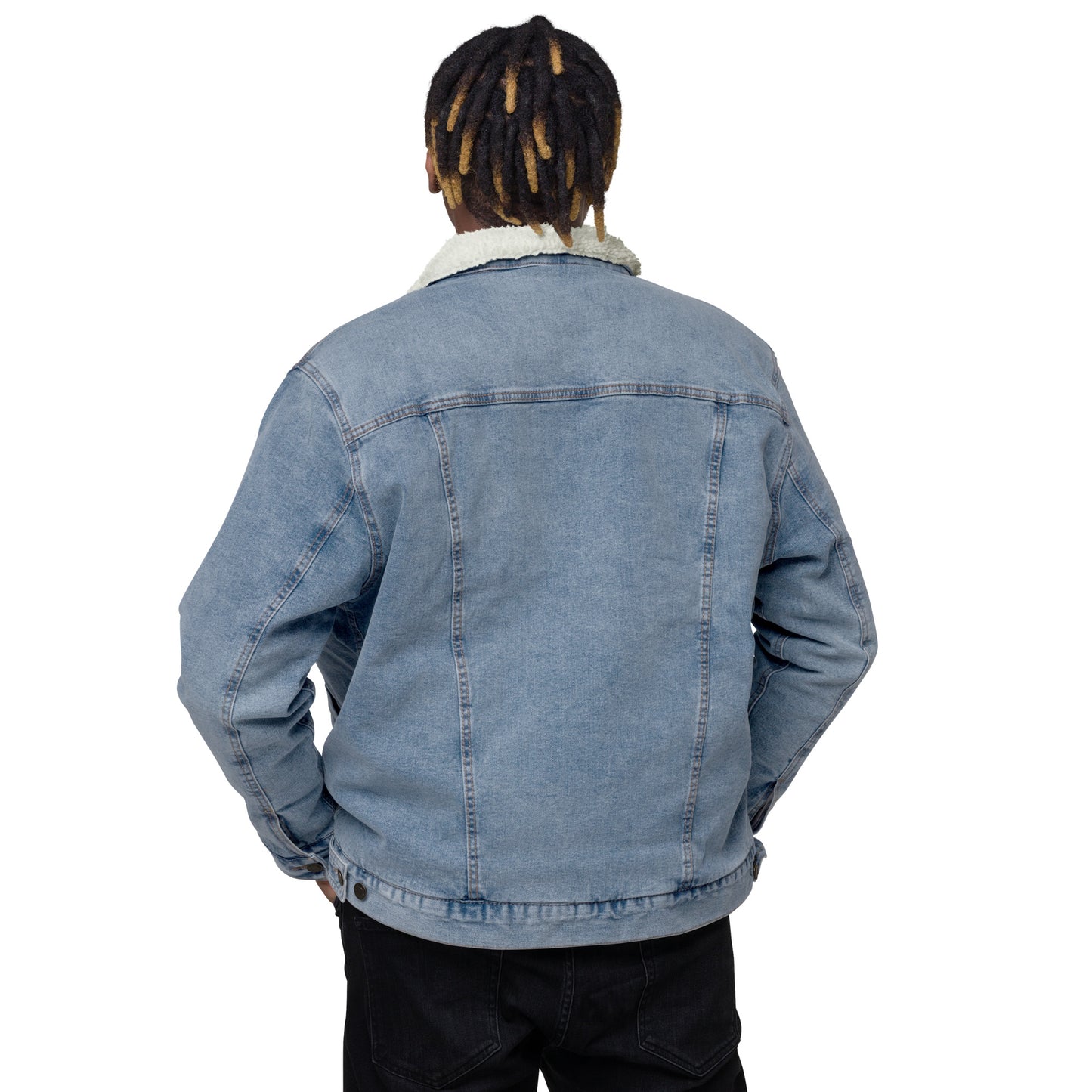 Denim Sherpa Jacket My G! Back