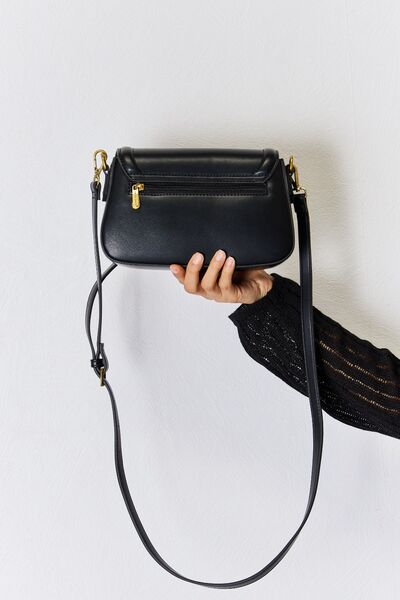David Jones PU Leather Crossbody Bag Back