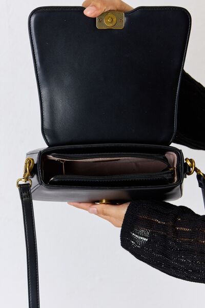 David Jones PU Leather Crossbody Bag Top