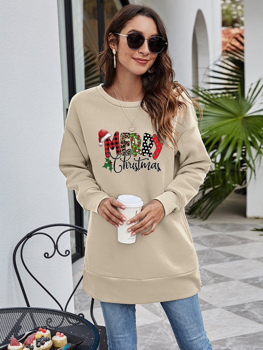 MERRY CHRISTMAS Graphic Sweatshirt Front