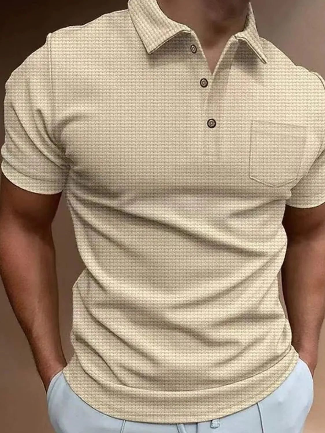 Men's Full Size Collared Neck Short Sleeve Polo Plus Size