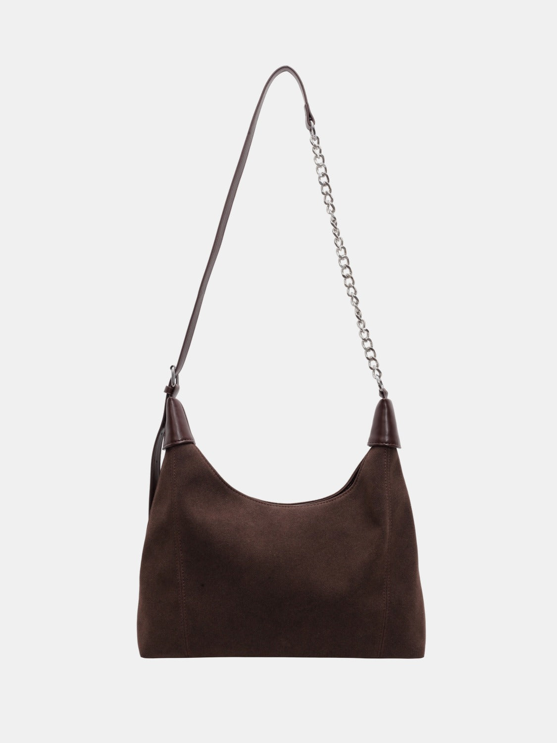 Suede Adjustable Strap Shoulder Bag