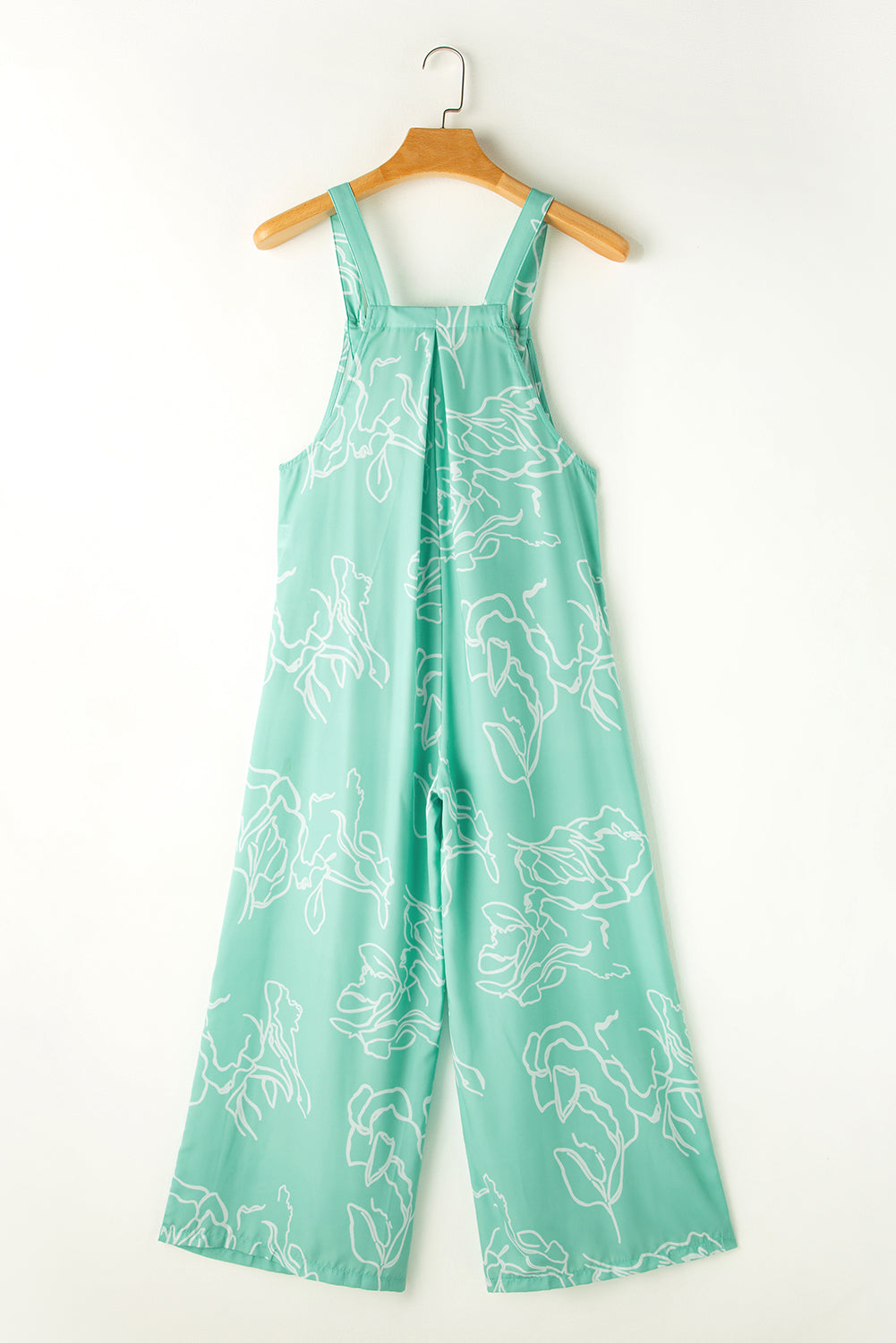 Printed Wide Strap Jumpsuit