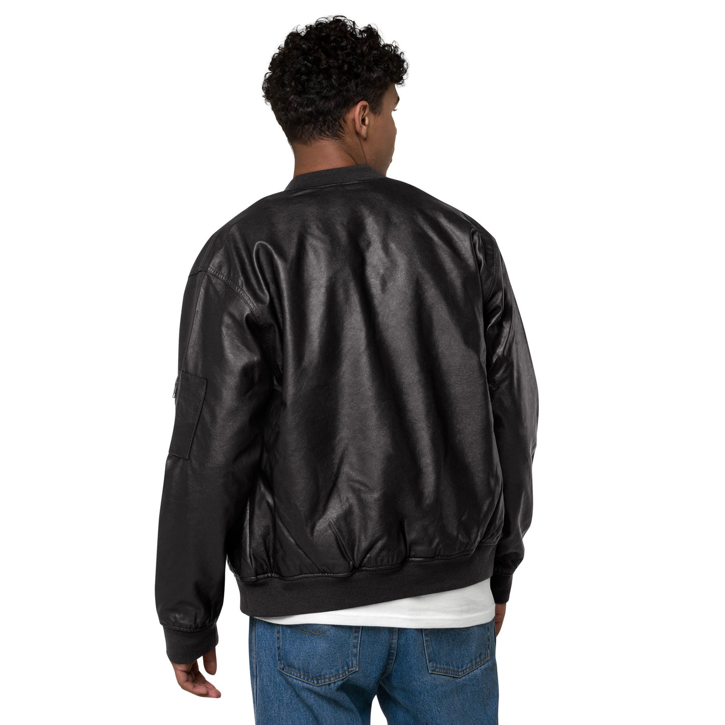 Leather Bomber Jacket Que' Onda?