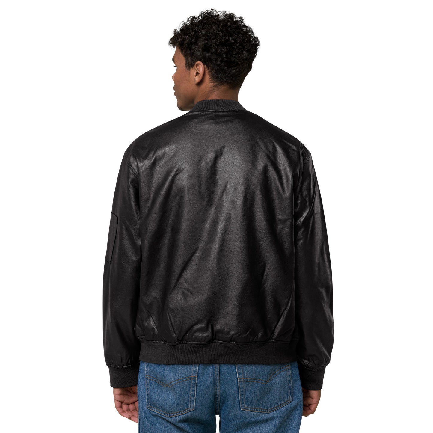 Leather Bomber Jacket Que' Onda?