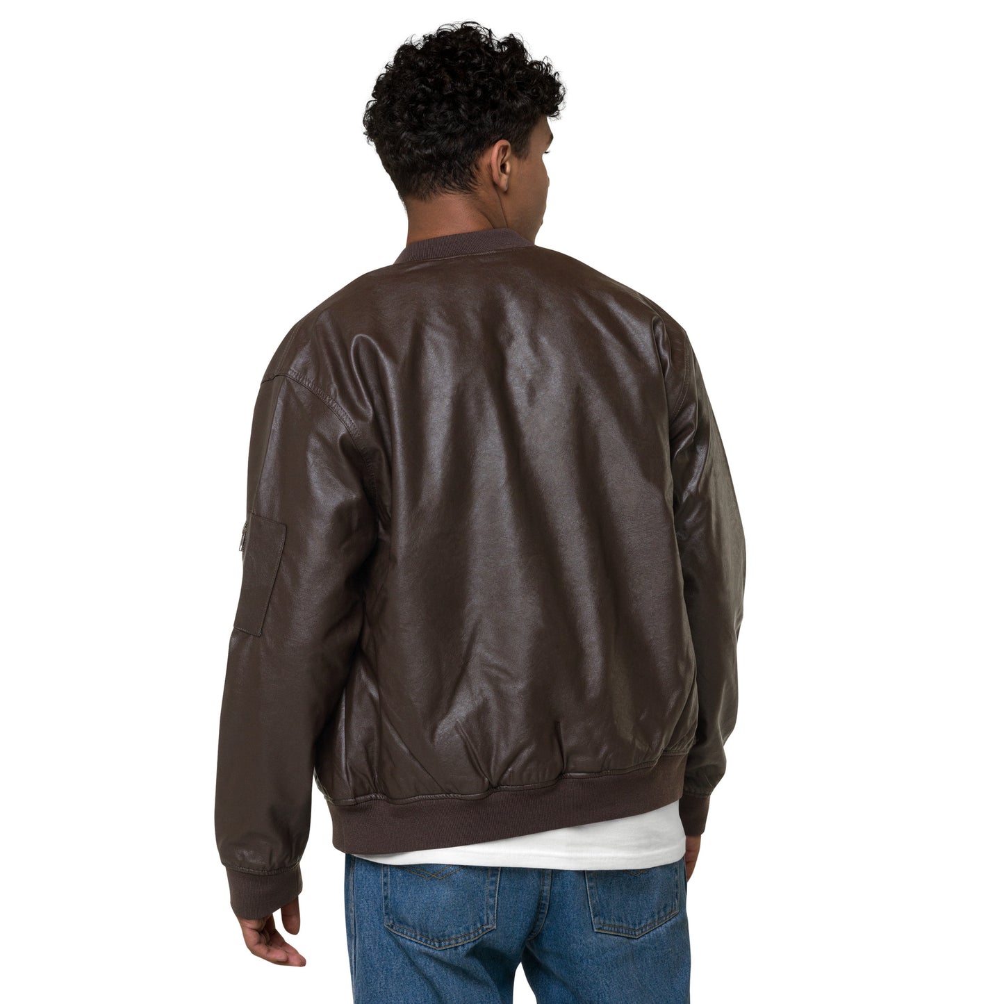 Leather Bomber Jacket Que' Onda?