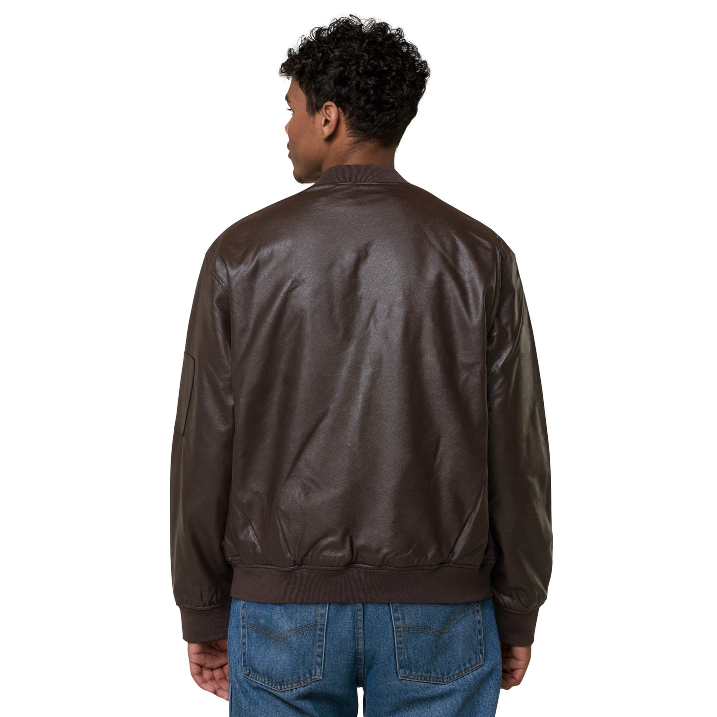 Leather Bomber Jacket Que' Onda?