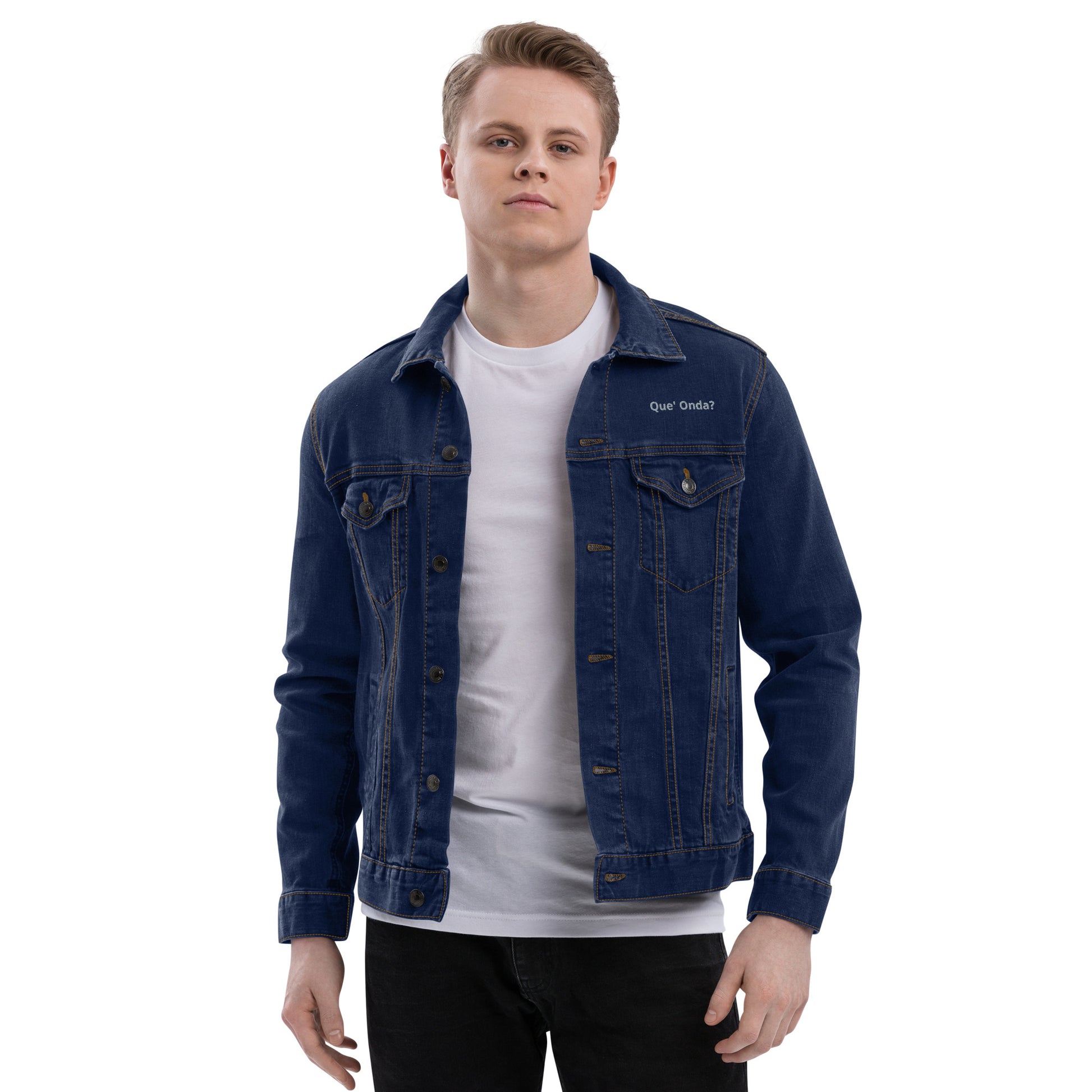 Men's Denim Jacket Que' Onda Front