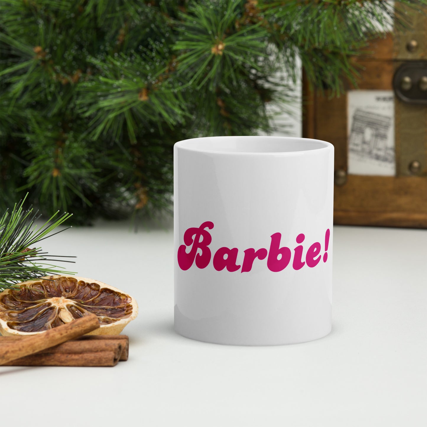 Barbie White Glossy Mug