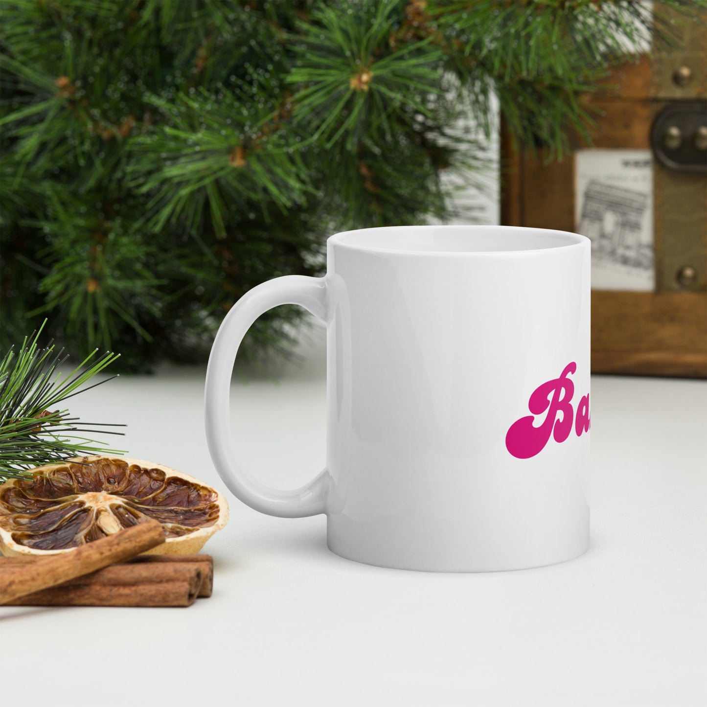 Barbie White Glossy Mug