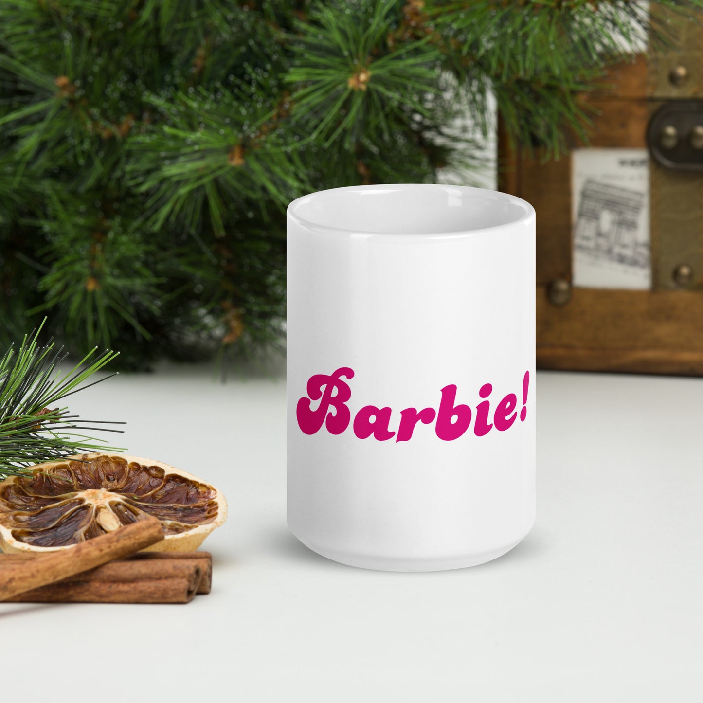 Barbie White Glossy Mug